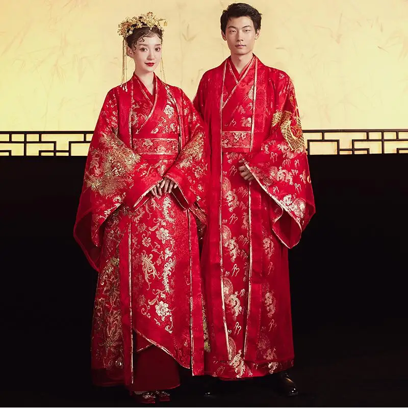 Стандартный Древний китайский Танг династии Китайский стиль Hanfu свадебное