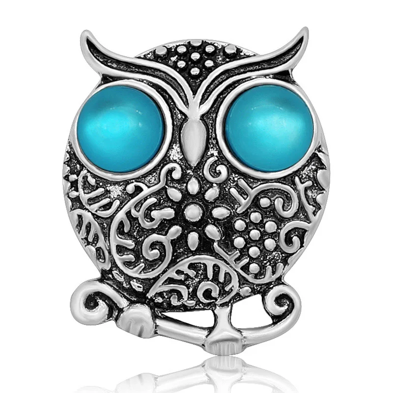 Новинка KZ3112 красивые элегантные милые большие глаза Сова 20 мм кнопки подходят
