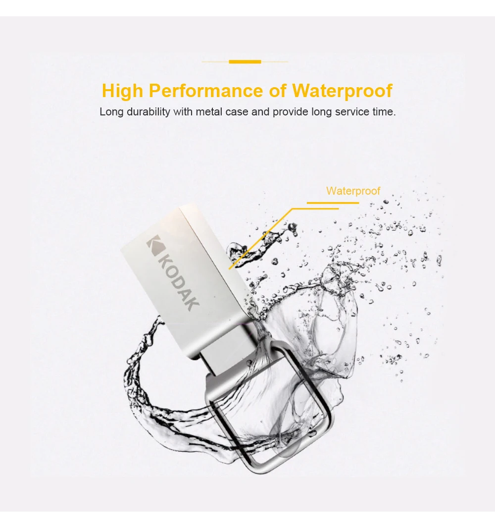 Kodak K112 мини металлический USB флеш-накопитель 16 ГБ 32 ГБ 64 ГБ флеш-карта памяти, Флеш накопитель U диск USB2.0 флешка