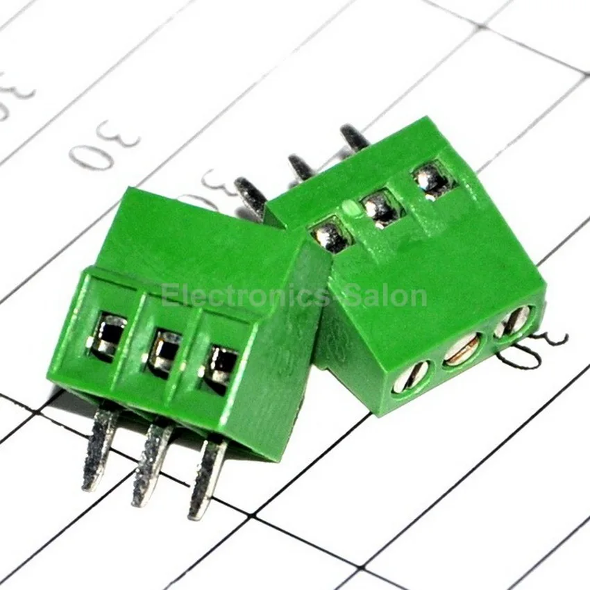 (200 шт./лот) универсальная Клеммная колодка PCB с 3 полюсами 2 54 мм/0 1 дюйма. |