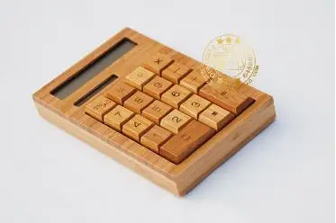 Солнечный калькулятор с большой кнопкой - Цвет: I  type  Bamboo colo