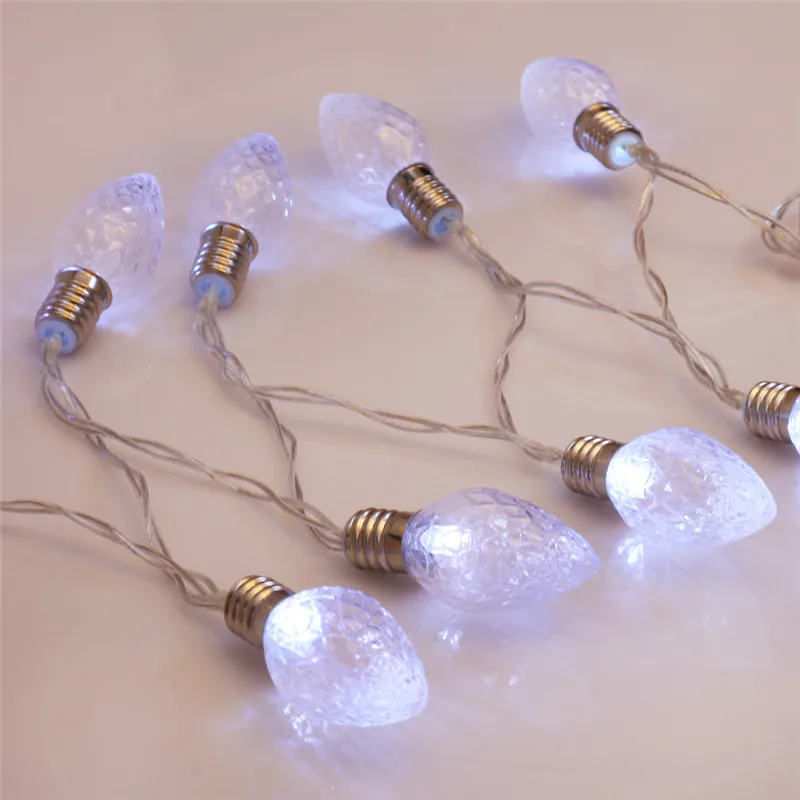 Гирлянда на батарейках 2 5 м 20 LED клубника C7 сказочные огни для спальни