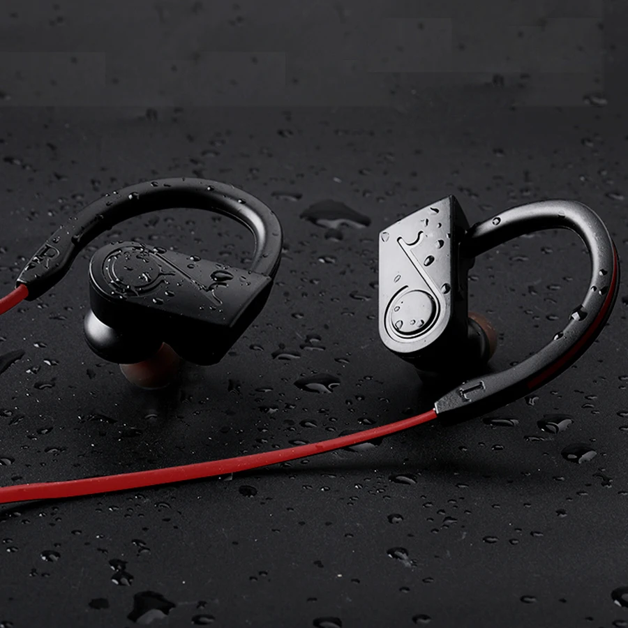 Спортивные беспроводные Bluetooth наушники бас водостойкие 4 1 Гарнитура с микрофоном