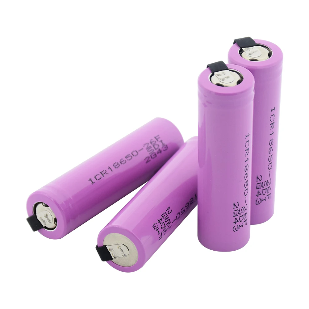 4 pieces 1/2/4/6/8/10 шт. ICR18650-26F 18650 Батарея Замена с 2 вкладки для фары RC игрушки радио 3,7 V ICR18650 Li-Ion Батарея - Цвет: 4 pieces