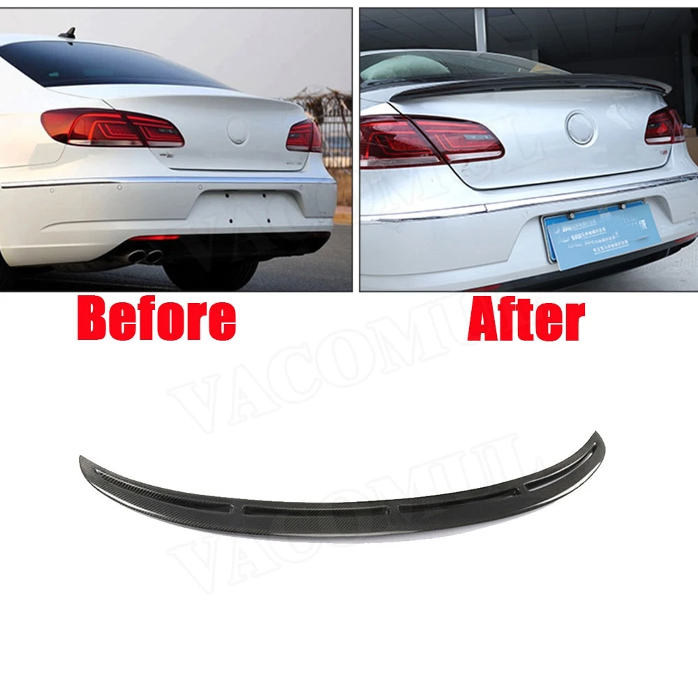 Задний спойлер из углеродного волокна для Volkswagen VW Passat CC Sandard 2009-2017 отделка