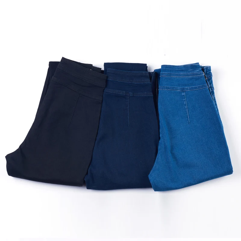 Женские узкие джинсы LEIJIJEANS скинни с высокой посадкой молнией сбоку 3 цвета