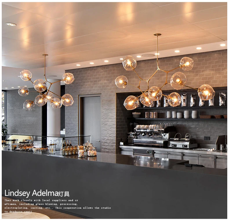 Винтаж Лофт промышленные подвесные светильники черный Золотые прутки лестницы