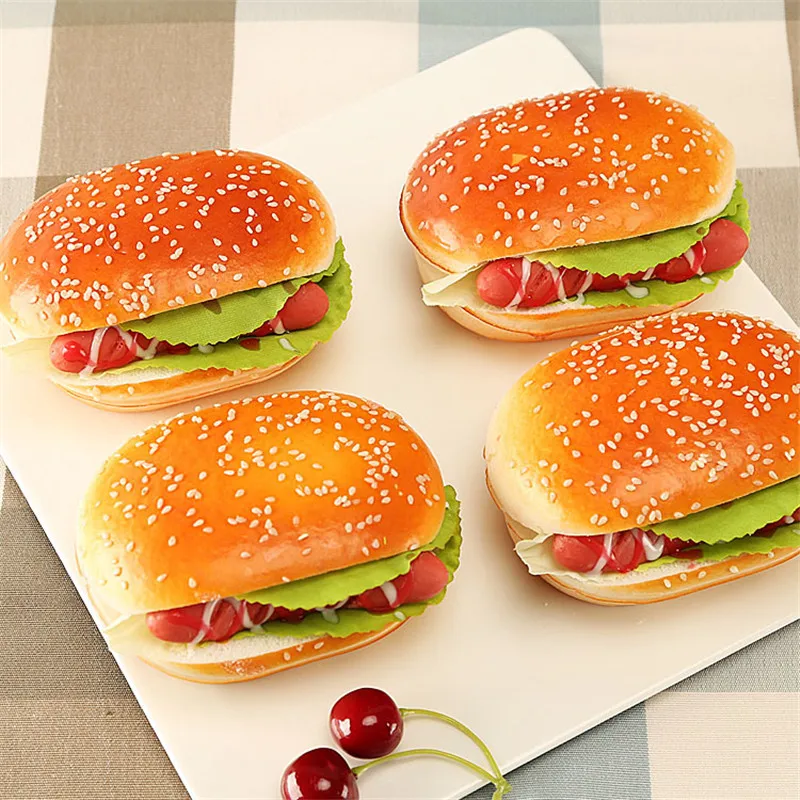 2 вида творческая искусственная имитация гамбургера искусственный гамбургер