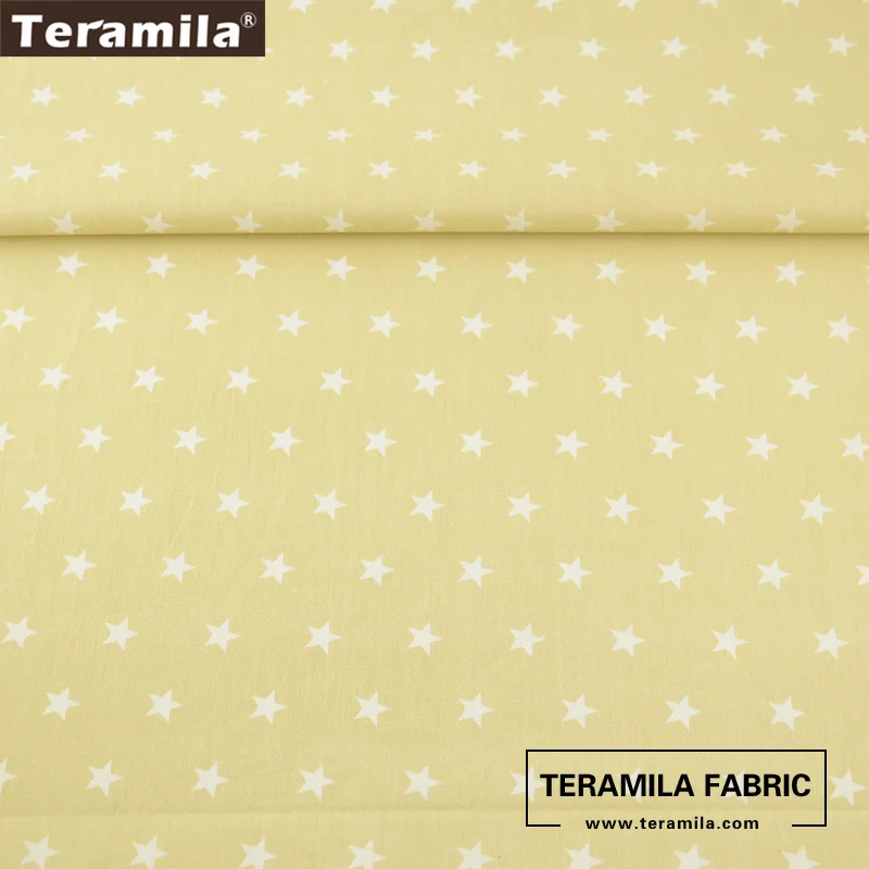 Teramila новая яркая звезда Печатный дизайн 100% хлопок саржа для шитья Лоскутная