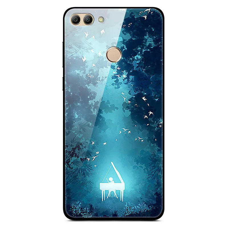 31 Для huawei P Smart Enjoy 7S чехол из закаленного стекла с изображением планеты космос, стеклянный чехол-накладка для huawei P Smart Coque Shell PSmart - Цвет: 31