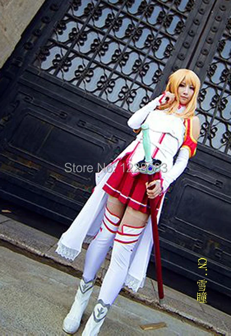 Обувь для вечеринки в Стиле косплей Sword Art Online костюм Asuna косплея (костюмированных