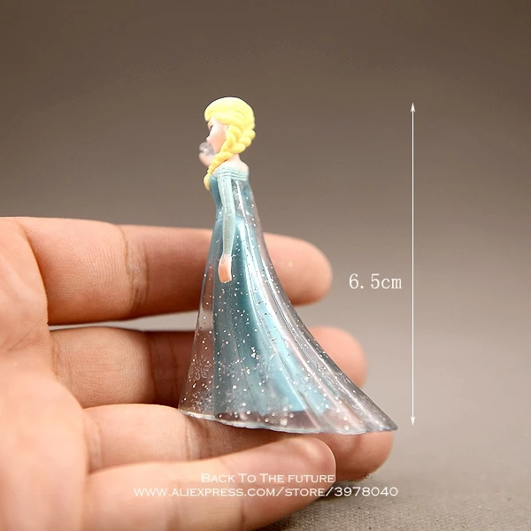Disney Frozen Эльза Принцесса 7 см мини кукла фигурка осанка аниме украшение коллекция