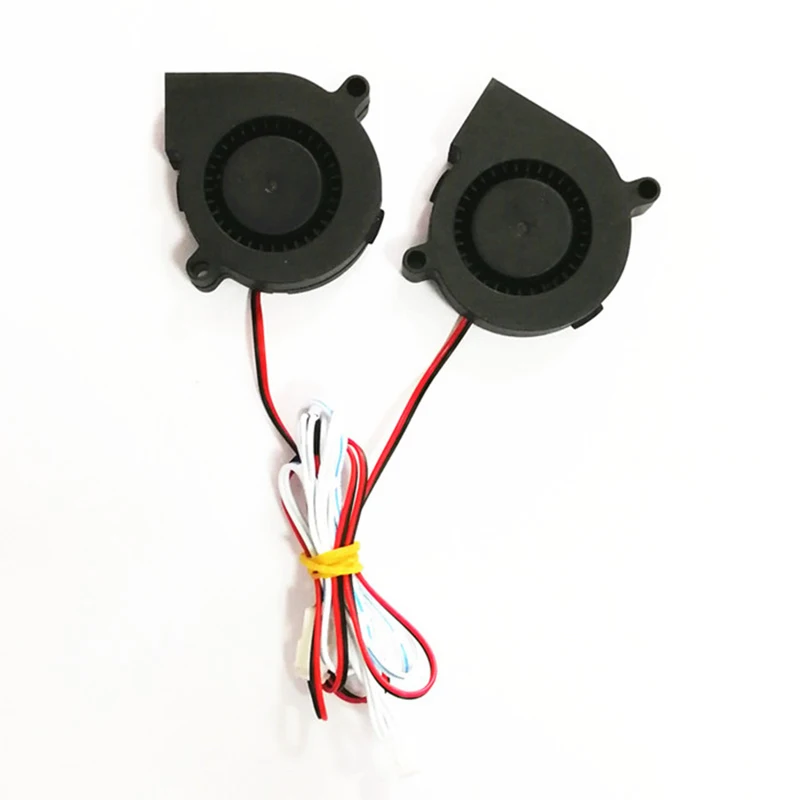 

3D printer DIY accessories fan blower fan 5015 50X50x15mm 12V 1 the root wire is divided into 2 roots