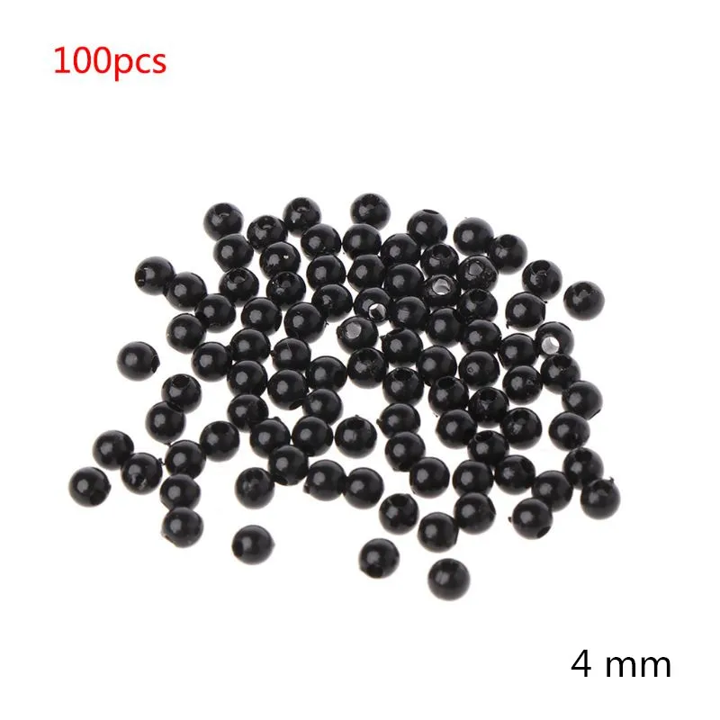 4 mm 100 шт 3-12 мм черные безопасные кукольные глазки Швейные бусины для самодельных медведей мягкие игрушки Скрапбукинг ремесла безопасные глаза - Цвет: 4 mm