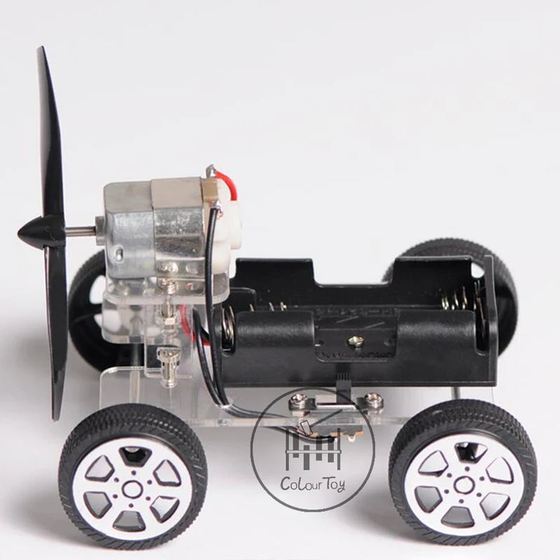 Мини-мотор DIY Набор роботов обучающая сборка умная ветряная мельница машина