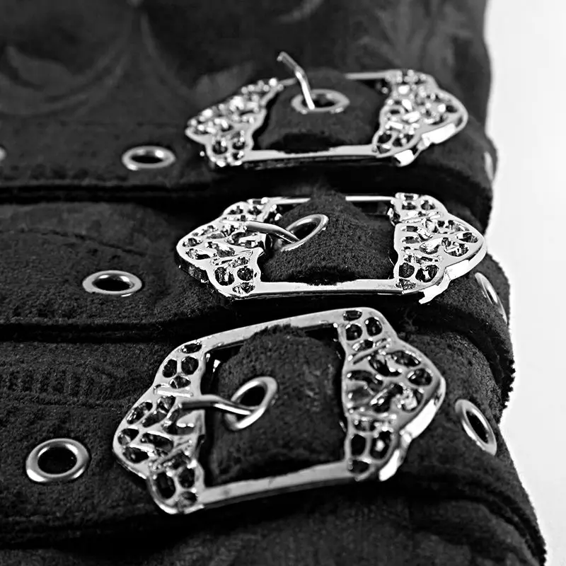 Панк рейва Готическая мода ретро вечевечерние визуальный Кэй армейский цветок