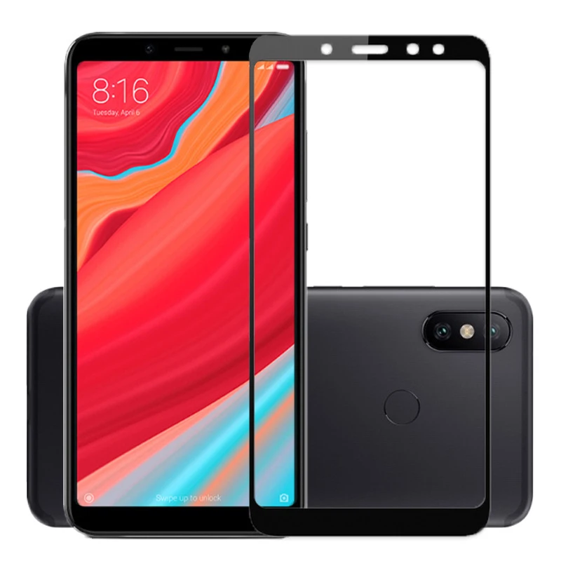 Микроданные для Xiaomi Redmi 4X S2 GO 2.5D против отпечатков пальцев матовое закаленное