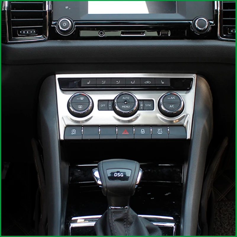 Для skoda kodiaq GT 2017 2018 ABS интерьерная фотопанель управления Переключатель крышка
