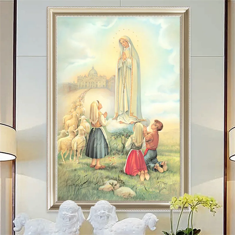 Домашний декор Иисус Христос дева многие наши леди Фатимы художественный