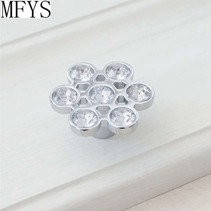 MFYS 2 52 &quot3 78&quot 5 &quotстеклянная для комода ручка круглые ручки ящиков Ручки с