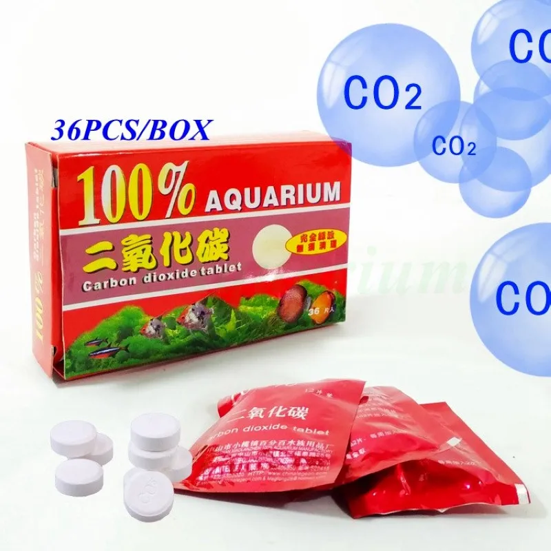 36 вкладки для аквариума CO2 планшет углекислого газа посадил диффузор для аквариума поплавок трава водные растения 12 шт./упак. X 3