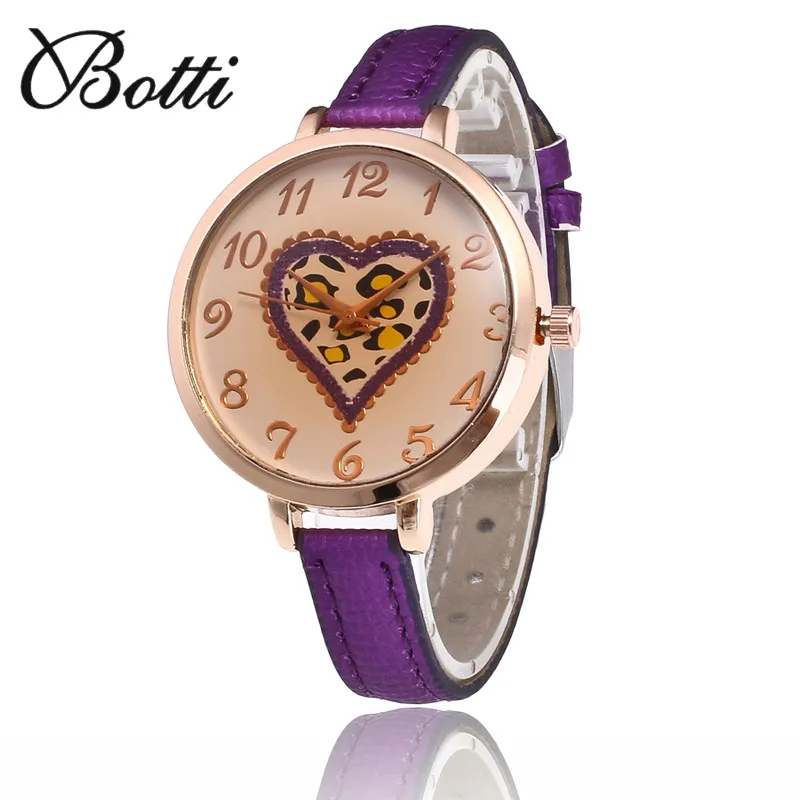 Relojes Mujer 2017 модный бренд сердце Кварцевые часы Женские Relogio Feminino женские кожаные