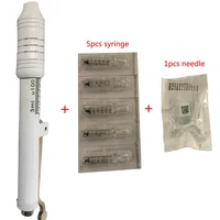 2019 white hyaluronic injection pen massage atomizer pen kit high pressure acid guns anti wrinkle water syringe needl