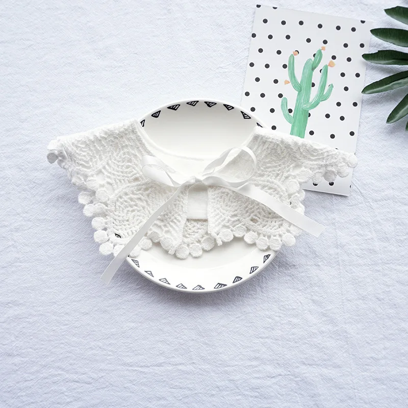 Хлопковые детские нагрудники с кружевом 360 градусов мягкий нагрудник для