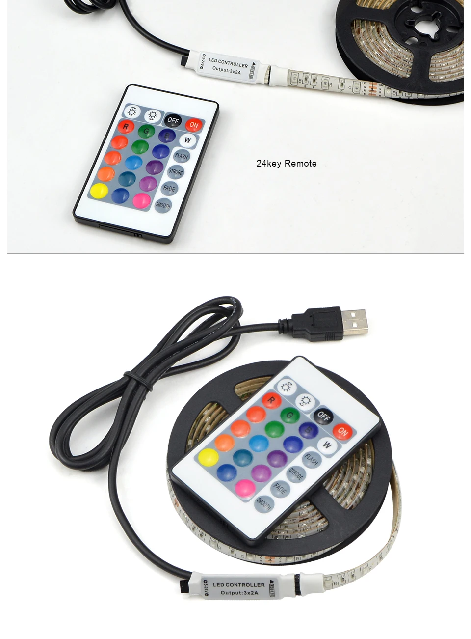 5 в USB порт светодиодная подсветка под шкаф RGB лампа для шкафа Шкаф HD tv настольное украшение для ПК светильник ing 1 м 2 м 3 м 4 м 5 м