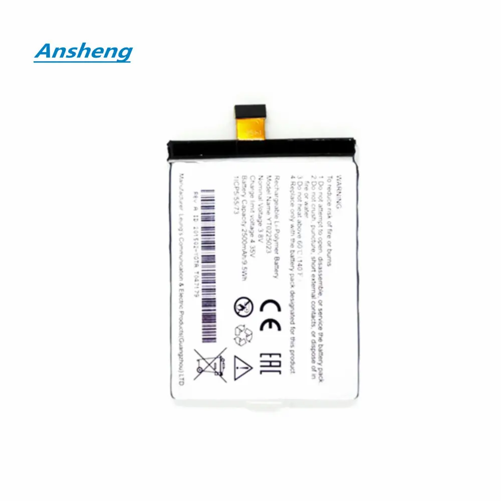Ansheng Высокое качество 2500 мАч YT0225023 батарея для Yotaphone 2 YD201 YD206 смартфона|battery for|battery