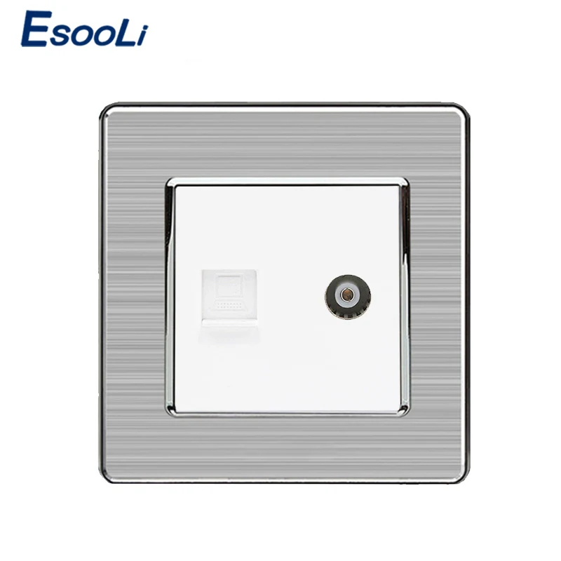 Штекер Esooli CAT5E для подключения к Интернету RJ45 штекер с гнездовым разъемом