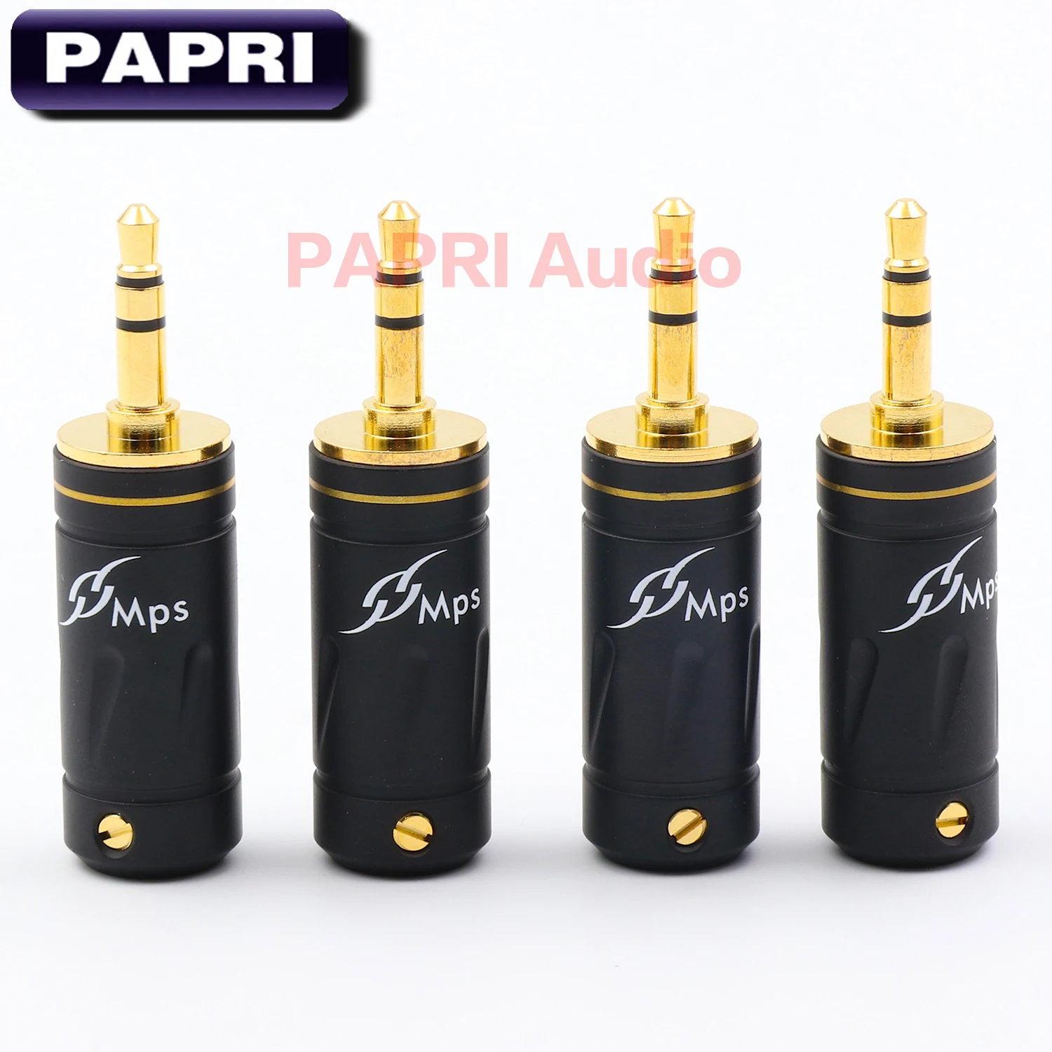 

PAPRI 3.5mm Plugs Newest MPS DIY HiFi Repair Headphone Jack Audio Pure Brass Gold Plated Connector Plug For Earphone Cable