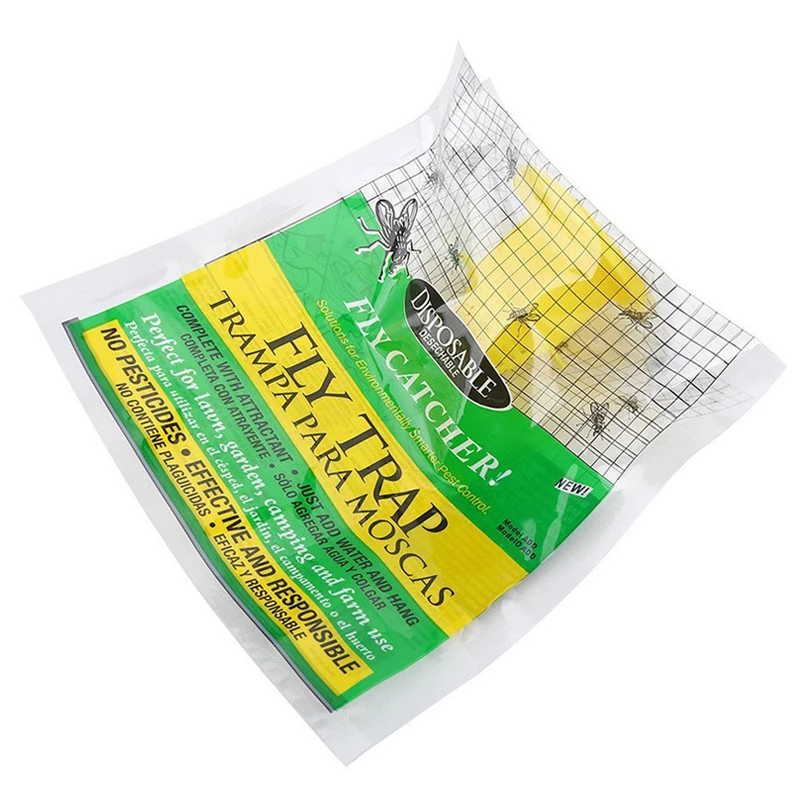 Fly Trap Catcher Bug Mosquito Killer Moth Insect Killer Pest Control Products Disposable Plastic Hanging Bait Bag Dropshipping