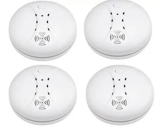 4 шт./лот беспроводной чувствительный фотоэлектрический детектор дыма датчик