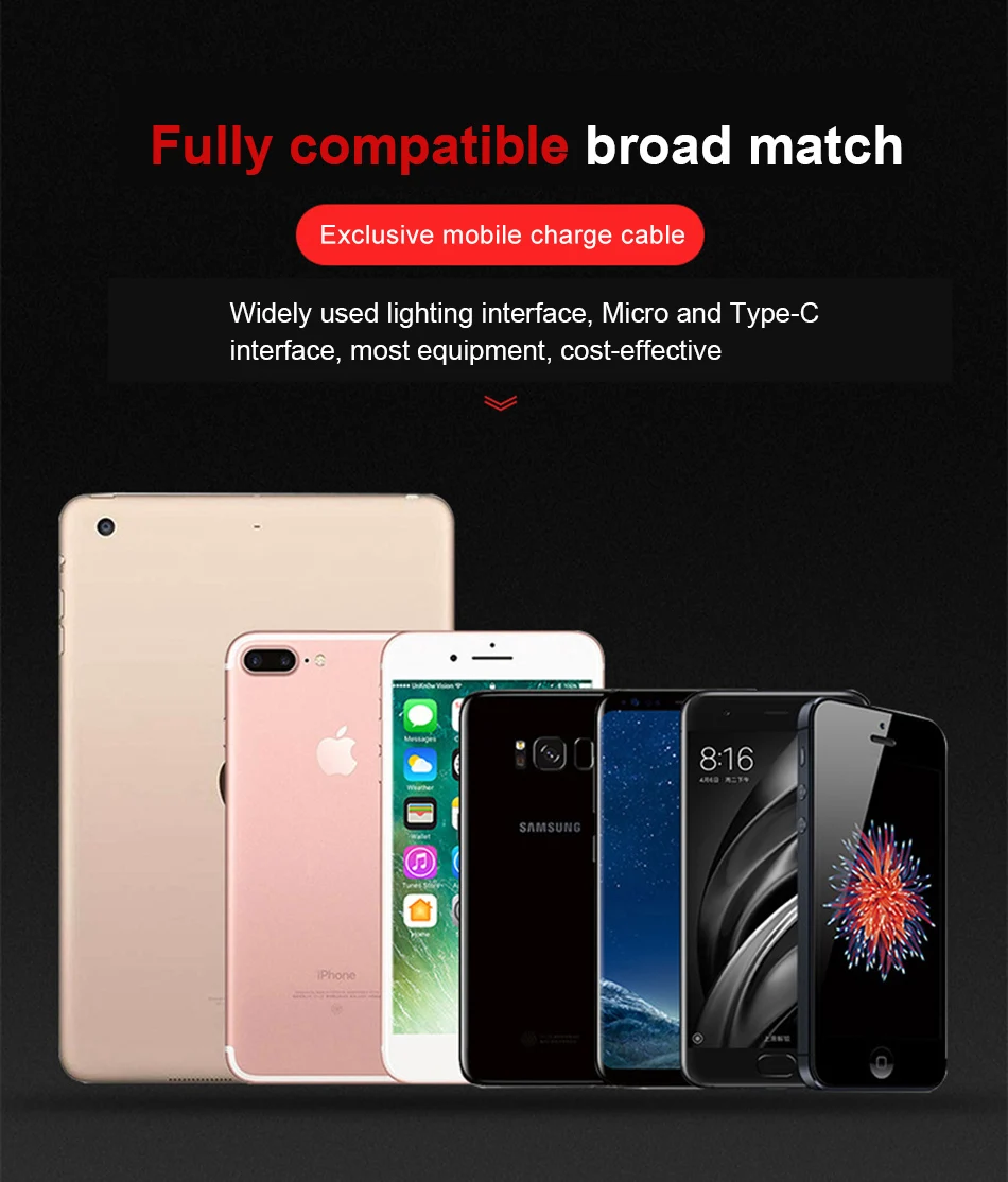 NOHON 3 в 1 USB кабель для быстрой зарядки 8 Pin для iPhone X 8 7 XS MAX XR Micro usb type C для samsung Xiaomi 8 huawei зарядный шнур