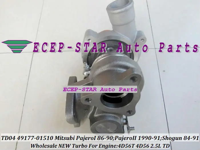 TD04 49177 01510 01511 турбокомпрессор с масляным охлаждением для Mitsubishi Pajero L200 L300 Delica Shogun