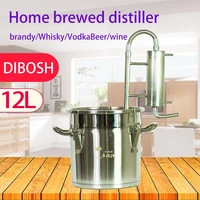new 12l small mini family self made brewing equipment distiller vodka brandy whiskey beer brewing wine tools alcohol mashine