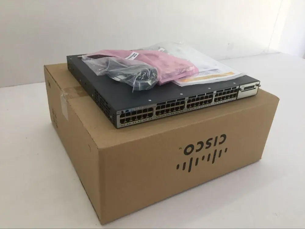 Новый Герметичный Стандартный коммутатор C3750X 48 портов Gigabit Ethernet бесплатная