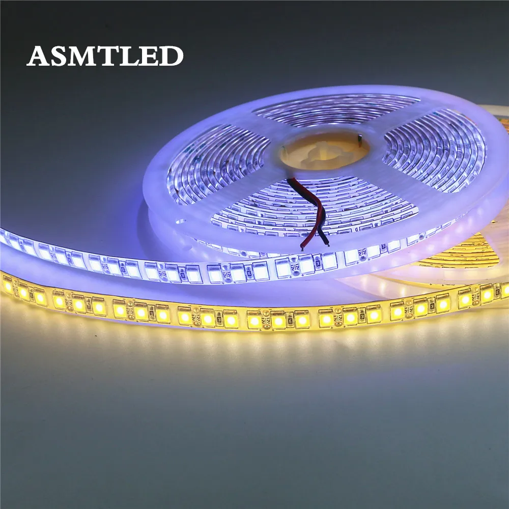 12 В Светодиодная лента 5054 SMD 5 м 120 светодиодов/м 60 водонепроницаемая гибкая