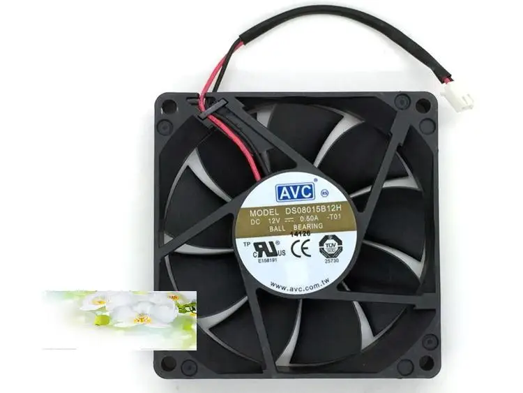 80*80*15 8 см DC12V 0.50A DS08015B12H двойной шар 2pin большой воздушный вентилятор | Компьютеры и