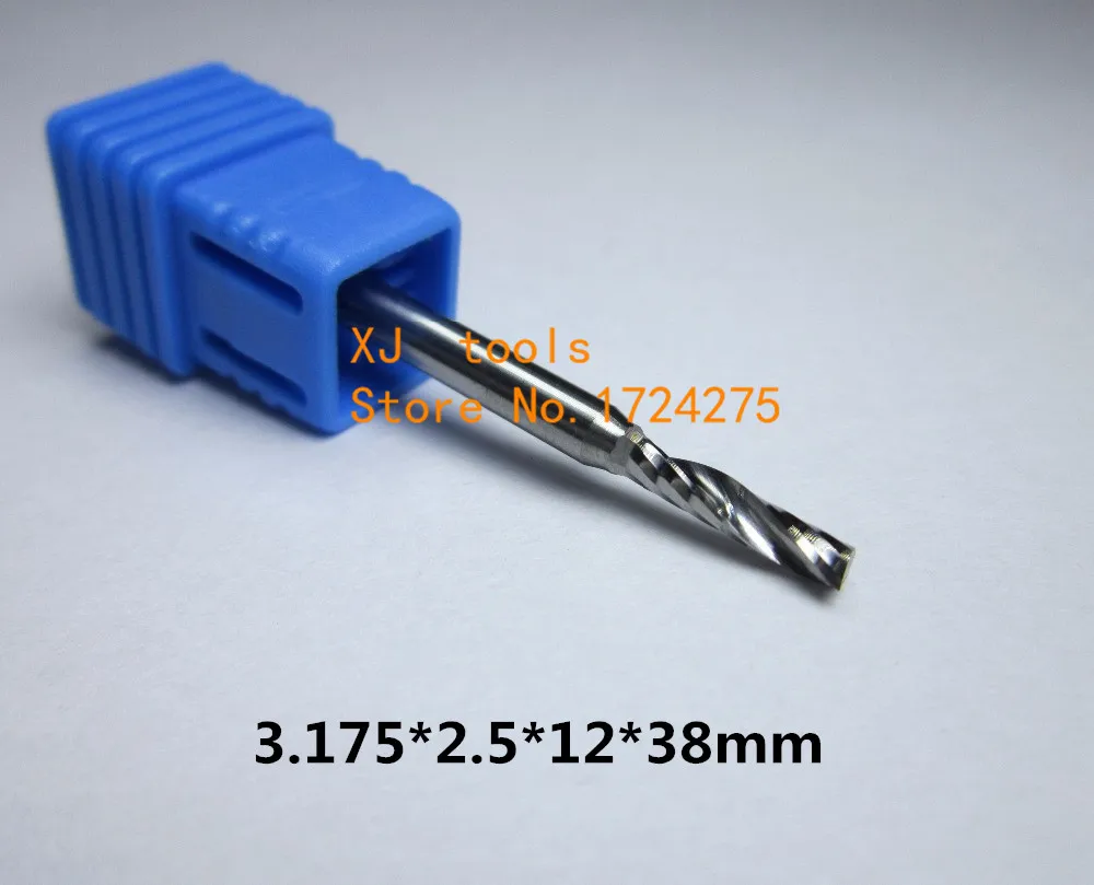 5pcs diameter 1mm/1.5mm/2mm/2.5mm/3.175mm Tungsten Carbide single 1 Flute End milling cutter CNC Bits for Acrylic cutting tool |