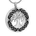 Ожерелье IJD9587 с изображением дерева жизни и кремации для женщин и мужчин, искусственная подвеска-сувенир-нержавеющая сталь 316L
