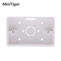 minitiger external mounting box 117mm72mm33mm for 11872mm touch switch and usb socket for any position of wall surface