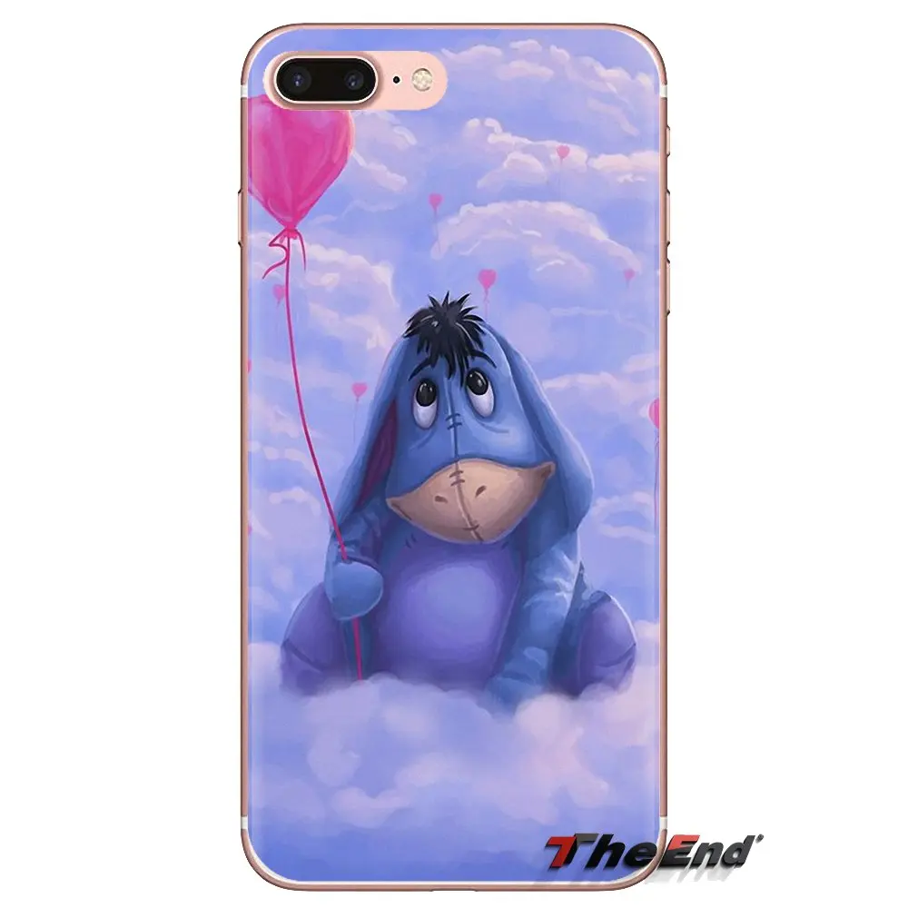 Мягкие прозрачные чехлы для Xiaomi Redmi 4A S2 Note 3 3S 4 4X 5 Plus 6 7 6A Pro Pocophone F1 cartoon donkey art Eeyore |