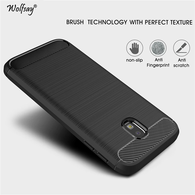 Wolfsay СПС чехол для телефона Samsung Galaxy J3 2017 J330 резиновый силиконовый мягкий Fundas