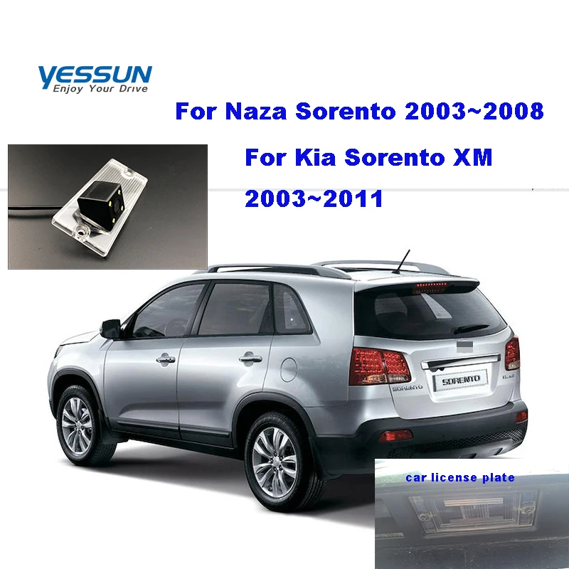 Камера заднего вида Yessun для Kia Sorento II/Sorento R/Sorento XM 2008 ~ 2011 2013 2014 камера номерного