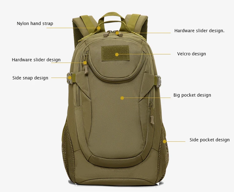 Военный тактический рюкзак для альпинизма мужской рыбалки охоты штурма пешего