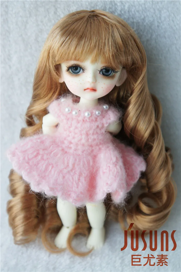 JD153 1/8 симпатичный курчавый bjd Размер куклы парики 5 6 дюймов Горячие волосы BJD