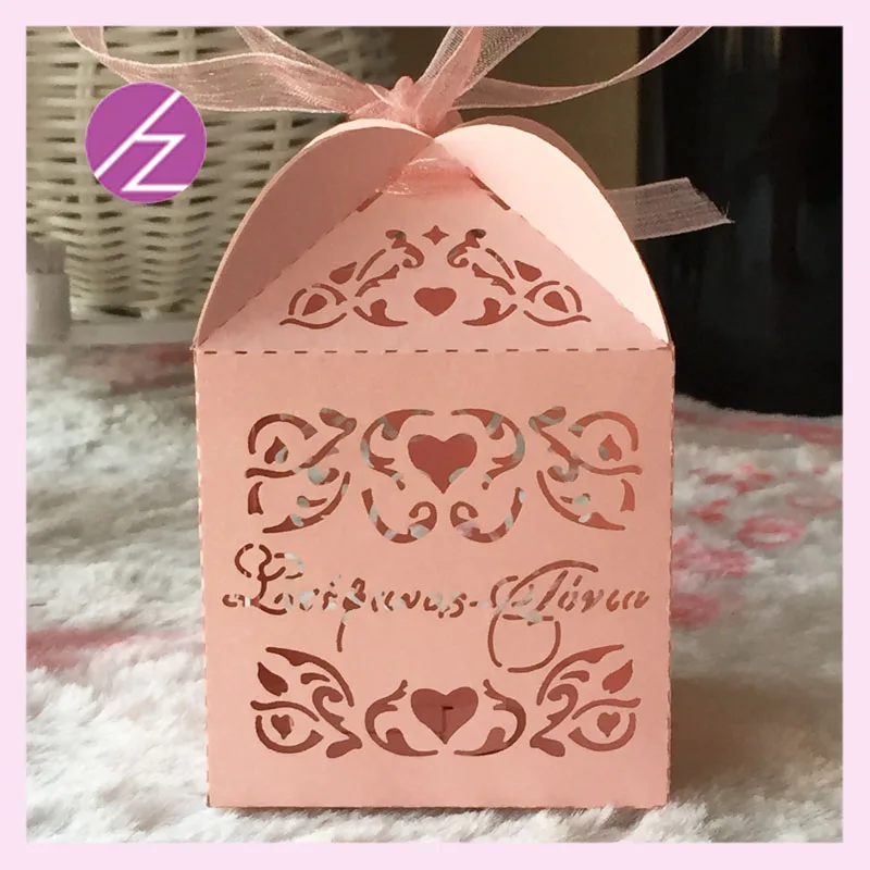 50 шт./лот свадебные коробочки с бесплатным принтом для конфет сувениры и подарки
