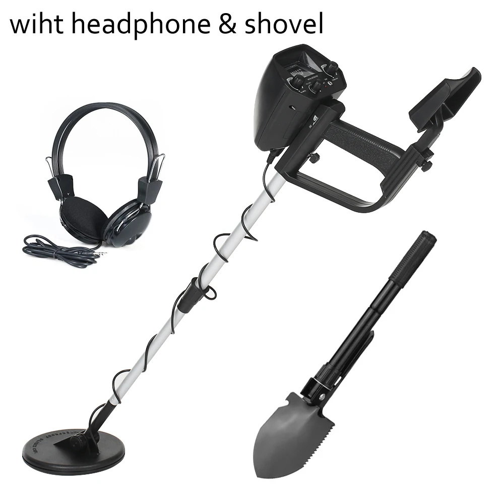 add Headphone Shovel KKMOON MD-4030 подземный металлоискатель детектор золота длина регулируемый Охотник за сокровищами искатель портативный Охотник детектор - Цвет: add Headphone Shovel